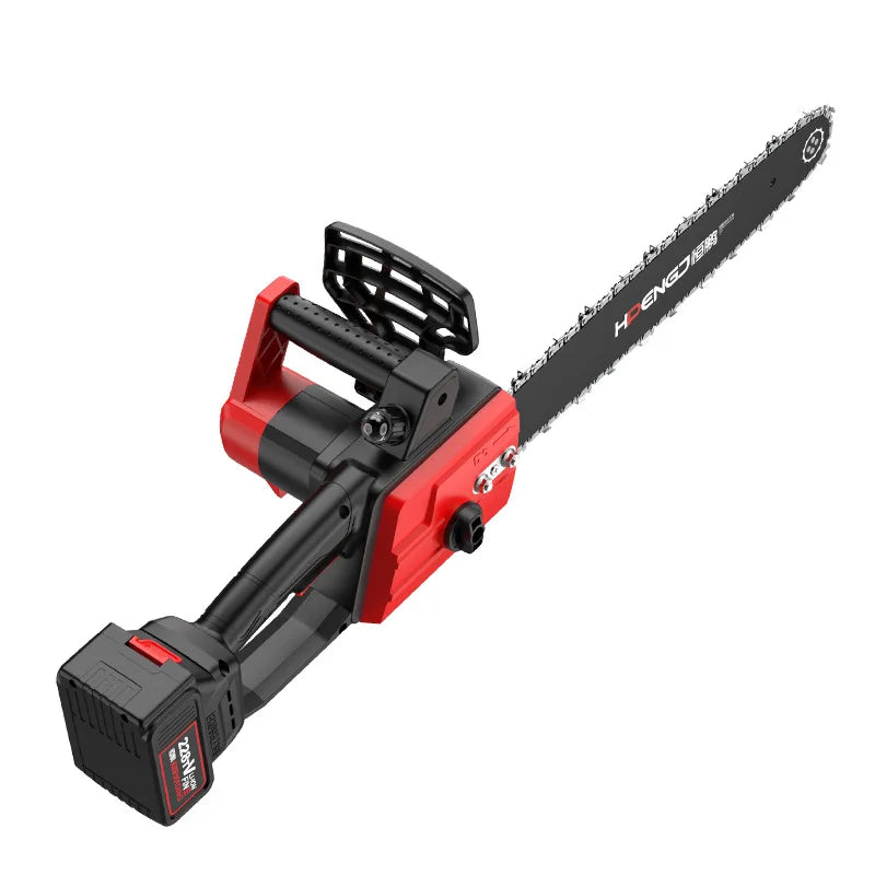 12" Brushless Handheld Electric Chain Saw Rechargeable Cordless Chainsaw Power Tools Portable Garden Wood Cutting Machine