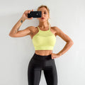 FLW Woman Seamless Sport Bra Top Plus Size Fascia Fitness Yoga Sports Bras for Women Fitness