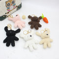 10cm Cute Mini Plush Dog Keychain Stuffed Animal Toy Dog Plush Doll Key Chains Cartoon Soft Plushies Puppy Keychain Wedding Gift