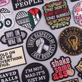 Hot Sales Punk Inspirational Words Give Respect Get Respect Embroidery Patch High Quality Iron on Patch for Clothing