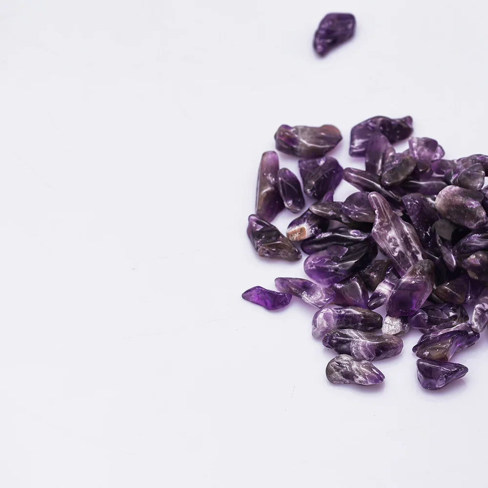 Wholesale Natural Gemstone Amethyst Crafts Tumbled Stones Bulk Crystal Healing Stone Crystal Chips Crystal Gravel for Feng Shui