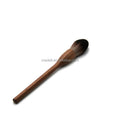 Single Makeup Brushes Coffee Wooden Cosmetic Brush with Synthetic Hair for Face for Blush Application