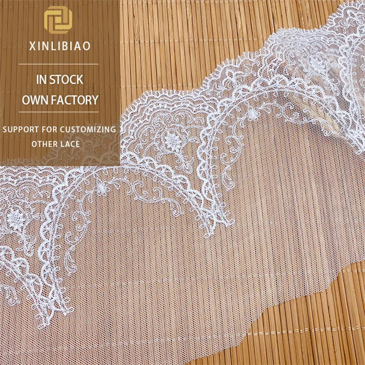 Wholesale Embroidery Lace Sewing Accessories for Children's Wear with Water Soluble Polyester Lace Trim