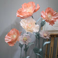 O-X314 Wholesale Wedding Lavender Giant Flower Decoration Giant Artificial Flower Wedding Shop Store Display Giant Paper Flowers