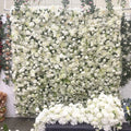 Factory Custom Flower Wall Cloth Material White Wedding Backdrop Wall 3D Flower Wall for Event