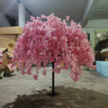 E-L077 Wholesale Indoor Outdoor Cherry Blossoms Wedding Decor White Pink Artificial Cherry Blossom Tree