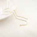 Color Preserving Classic Twist Half Circle Women's Earring Jewelry Supplies Making 18k Gold Plated Brass Ear Wire for Party Gift