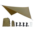 Wholesale Multifunctional Lightweight PU 2000mm Waterproof 360*290cm Rain Fly Tarp Shelter for Outdoor Traveling