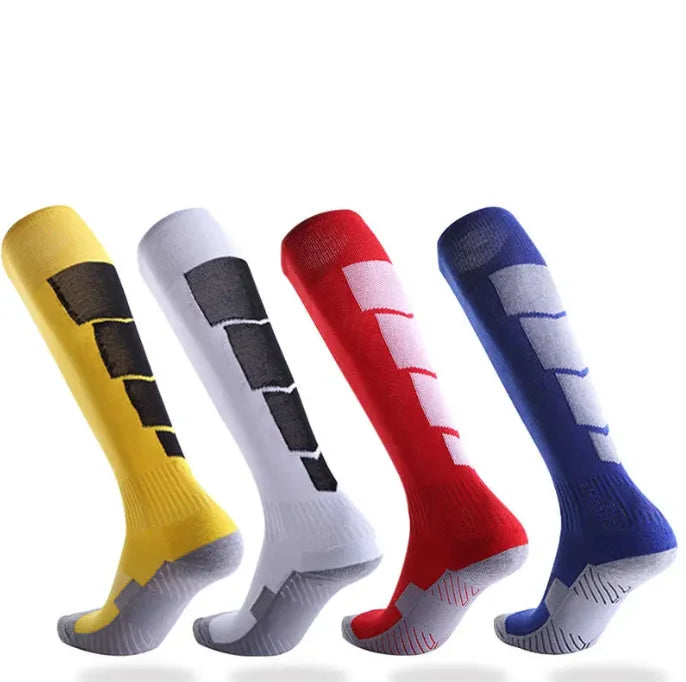 Long Soccer Socks High Stockings Grew Socks Knee Copper Football Sports Anti-slip Compression Football Sport OEM ODM Custom Men