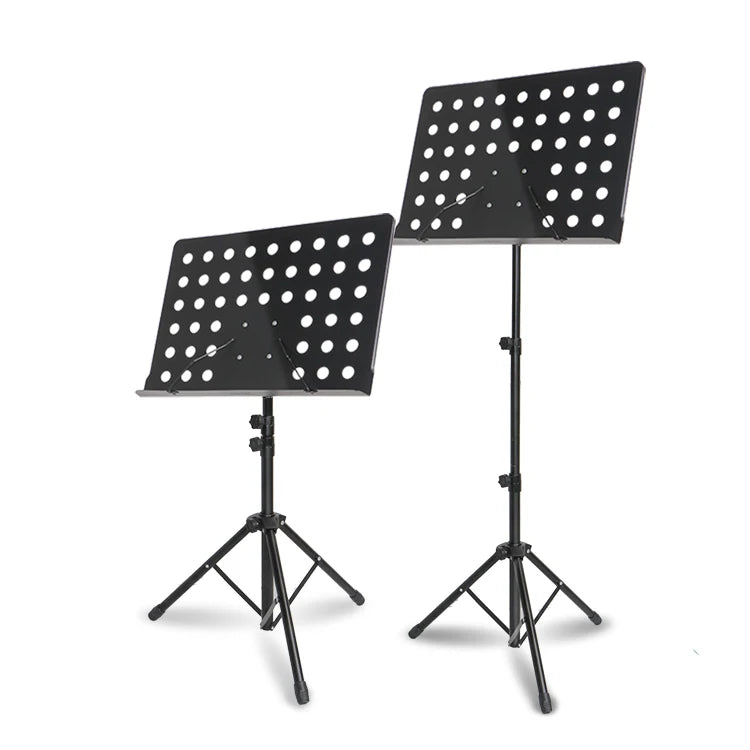 Direct Wholesale HEBIKUO P-06 Middle Panel Foldable Adjustable Music Stand Plastic Iron Lightweight Musical Stand