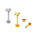 Fashion Earring G23 16G Titanium Internally Thread Labret Body Piercing Jewelry Simple Lip Helix Nose Ring Wholesale Jewelry