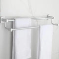 Hardware Accessories Free Drilling Aluminum Towel Shelf Towel Racks With Double Layers