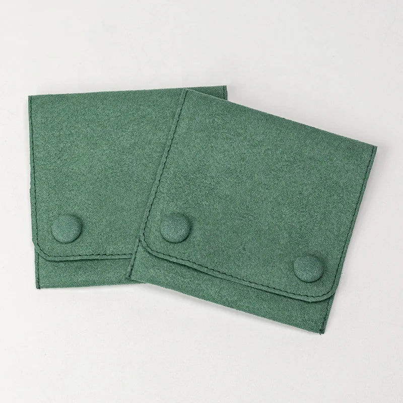 Wholesale Snap Jewellery Bag Pouch Jewelry Packaging Multifunction Suede Microfiber Custom Jewelry Bag Packaging Jewelry Pouch