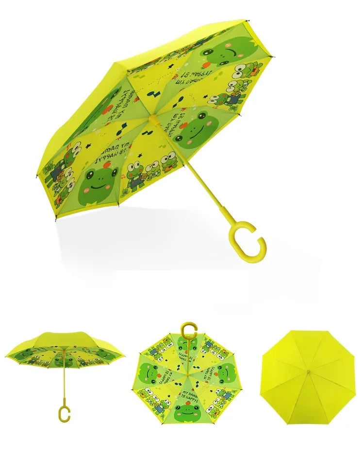 Shenzhen Magic Double Layers Umbrella Name Brand Reverse Kids Umbrella