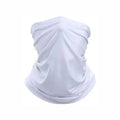 Wholesale White Cooling Neck Silk Scarf Polyester Neck Silk Scarf Bikers