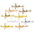 6colors Alloy LOVE Linker Charm for DIY Necklace Bracelet Necklace Linker Pendant Jewelry Making Accessories 33*17mm S121