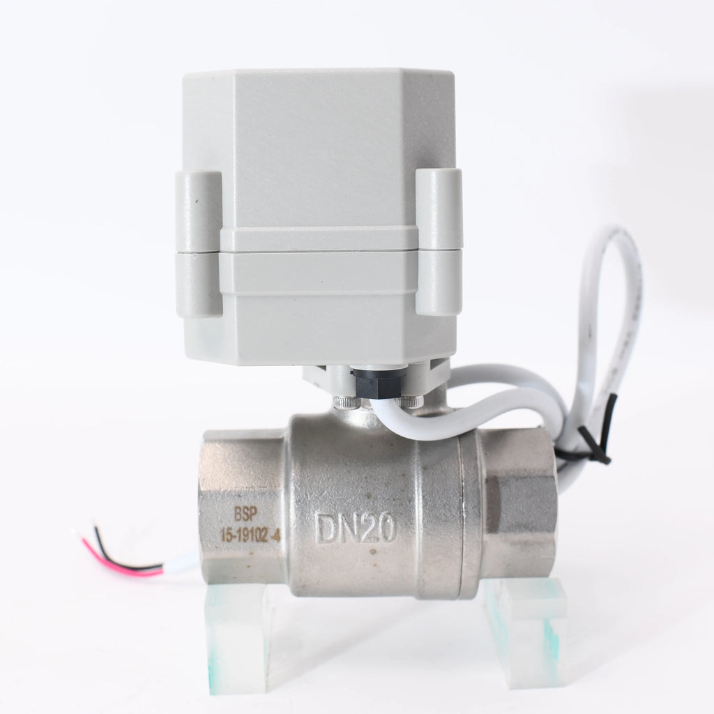 0-10V Proportional Control Valve DN20mm 2 Way 3/4" Inch SS Motorized Ball Valve