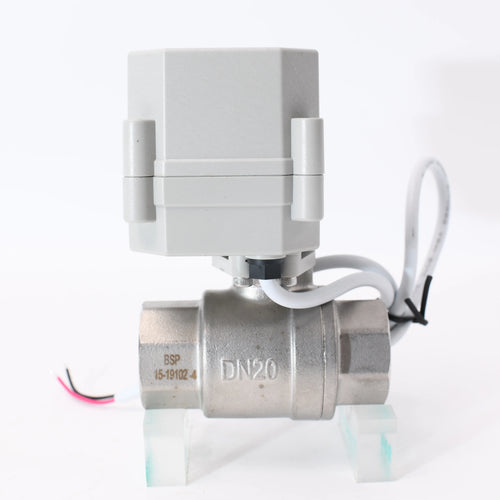 0-10V Proportional Control Valve DN20mm 2 Way 3/4" Inch SS Motorized Ball Valve