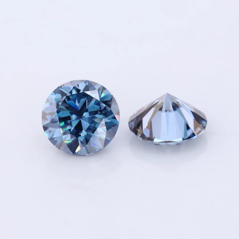 Starsgem Wholesale Low Price Moissanite Royal Blue Round 1carat 2carat 3carat Loose Moissanite Stone