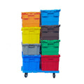 Plastic Crate Box Stackable Storage House Secure Plastic Moving Crates Sale for Moving