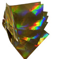 A4 50pcs PET Sheet Hot Stamping Foil Lettering Gold Silver Rainbow Toner Reactive Sleek Greeting Cards Paper Generic Type