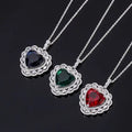 Big Heart Pendant Forever Love Titanic Heart of the Ocean Necklace for Women