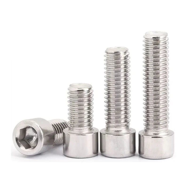 Din912 Stainless Steel 304 Hexagon Socket Head Cap Screws Hex Cup Head Bolts for Mechanical Equipment