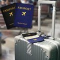 Custom Faux Leather Passport Pouch Travel Passport Cover Simple Passport Holder Case for Women