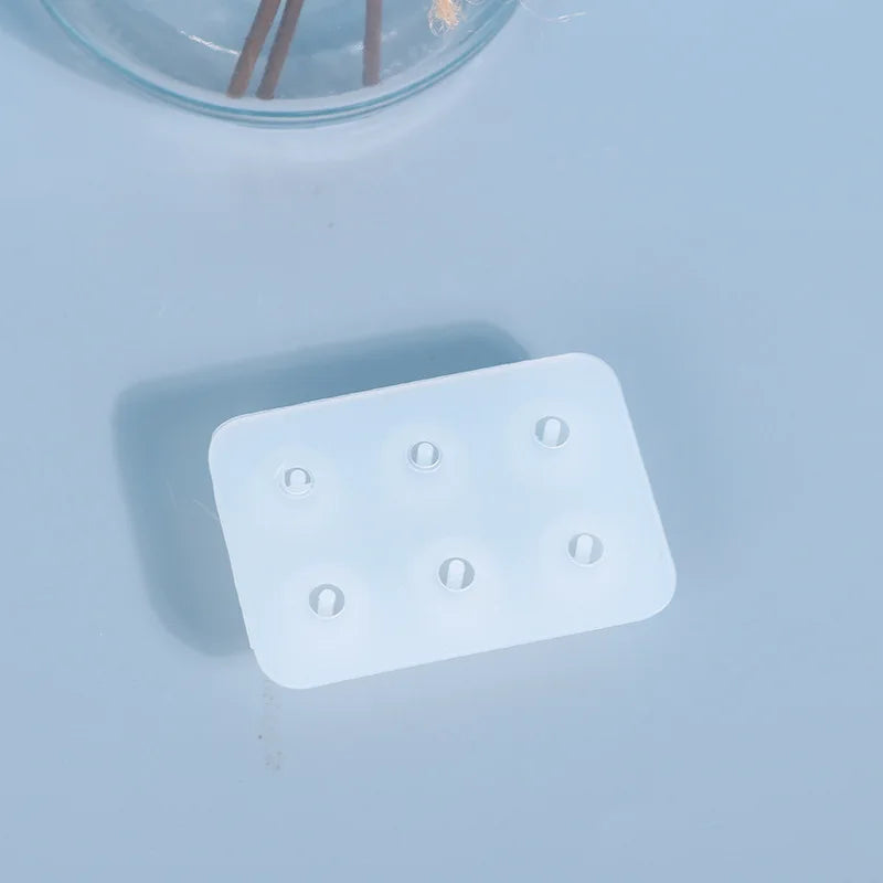 Low Price Homemade 10mm Ball with Holes Glue Made Earrings Bracelet Food Grade Silicone Mold