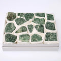 Hongzhuo Natural Rough Stone Raw Qinghai Jade Mineral Crystal Quartz Healing Box for Home Decor