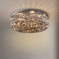 Zhongshan Manufacturer Simple Style Round Ring Starry Amber Indoor Decor Loft Villa Hotel Corridor Living Room Ceiling Lighting