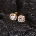 Korean Style Princess square Simple Earrings Fashionable Exquisite and Atmospheric Earrings