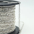 4mm Figaro Chain for Men Necklace Making S925 Sterling Silver Fashion Figaro Chain in Roll Prata 925