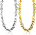 Letter Necklace Chain Silver Plated Plastic Jumbo Big Chunky CCB Chains for Party Costume Accessory 39.4 Inch/100cm