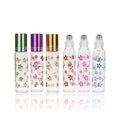 Wholesale Portable Butterfly Pearl Glass Bottle 5ml 10ml Perfume Essential Oil Lotion Small Sample Sub Packaging Shampoo Wigs