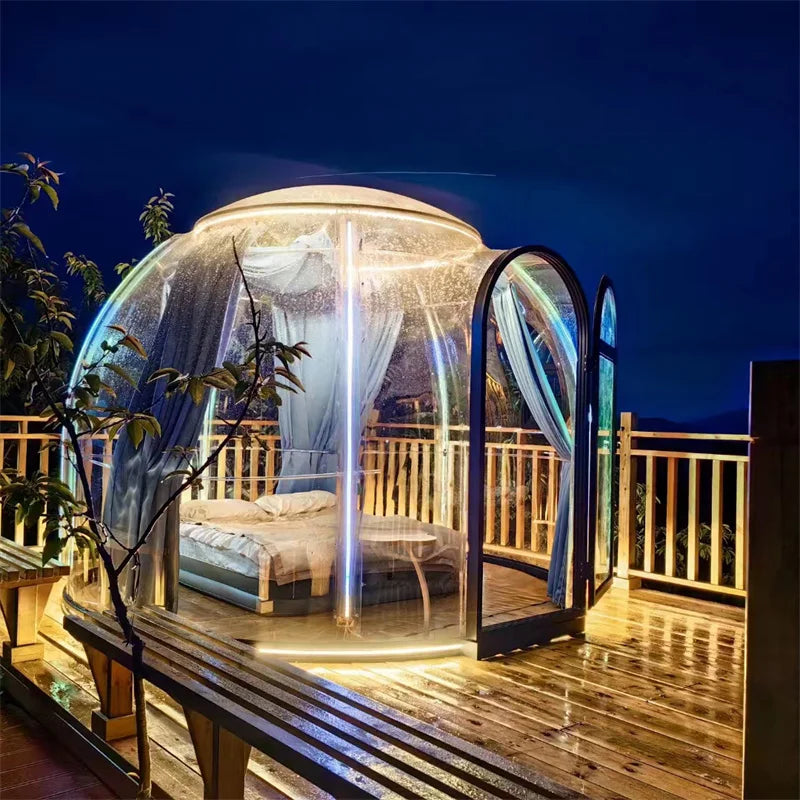 Full House Outdoor Geodesic Homes Home Garden Igloos Aluminium Dome House