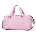 2024 New Fashion PU Sports Duffel Bag Waterproof Fitness Yoga Bag Zipper Men's Women's Portable Leisure Travel Bag Letter