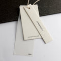 Custom Logo Vintage Paper Frosted PVC Swing Clothing Tag Hang Tag String Brand Hangtag for Shoes