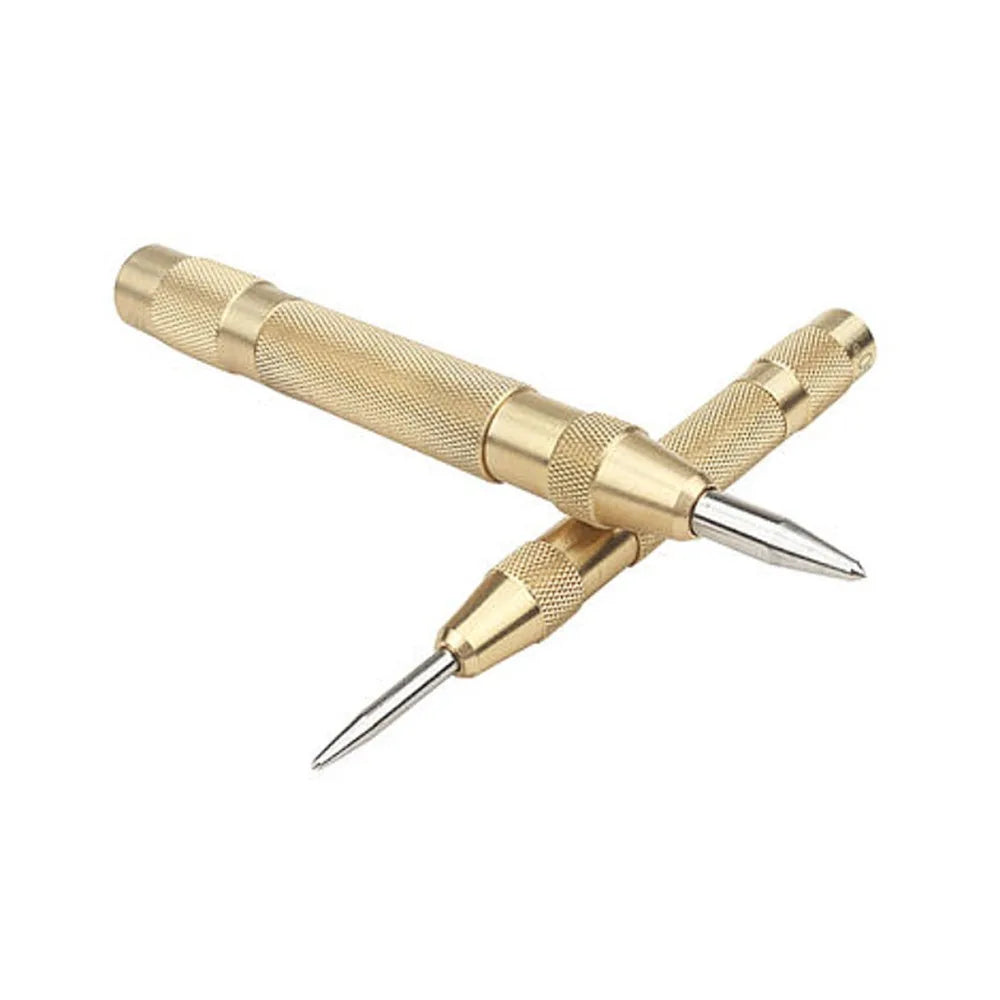 MEIXIU OEM Multifunction 5-inch Automatic Center Pin Spring Loaded Mark Center Punch Tool for DIY Woodworking