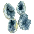 Wholesale Price New Arrival Crystal Healing Stones Blue Celestite Druzy Raw Stone for Decoration