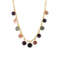 New Arrival Hot Selling Luxury Bohemian Style Natural Color Crystal 18K Gold Plated Chain Maillard Fashion Gift for Women