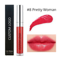 Wholesale Private Label Package Cosmetic Branded Red Luxury Super Glossy Clear Hydrating Lipgloss