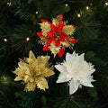 Luxury Red Christmas Wreath and Cane Christmas Small Flowers Decoration Christmas Tree Decoration Flowers