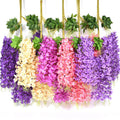M566 Bulk Sale Wedding Decorative Wisteria Flower Artificial Hanging Wisteria Flowers