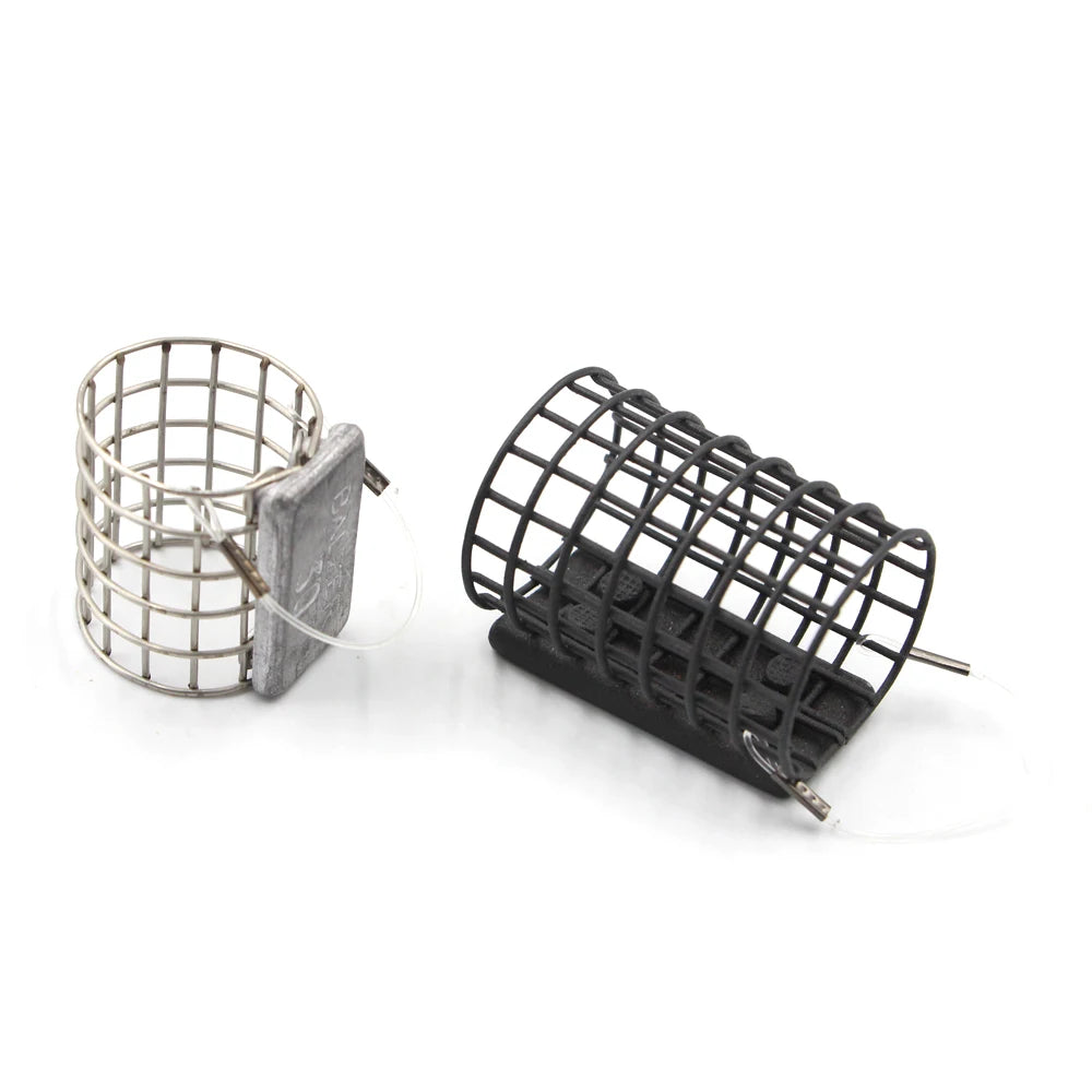 Selco Durable Metal Fishing Bait Trap Cage Durable Mesh Wire Feeder Accessory