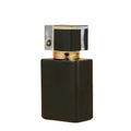 MUB Luxury 50ml White Black Square Reusable Empty Glass Scent Perfume Bottles With Crystal Cap