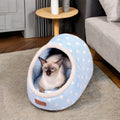 New Design Soft Portable Velvet Pet Nest Comfortable Home for Cats Dogs Removable Small Bed Cave House Warm Velvet PP Foam