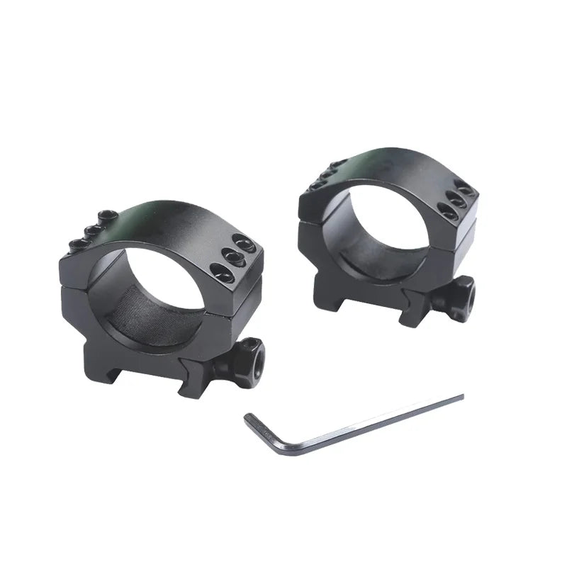 Hunting Low Profile 30mm Ring Scope Mount Heavy Duty 3 Bolts Flashlight Mount