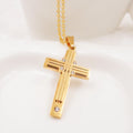 Sideways Cross Charm Necklaces 18 Stainless Steel Chain Pendant Necklace Women Vintage Jewelry Accessories for Men