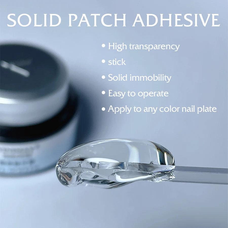 Vinimay Solid Nail Tips Glue Gel Long-Lasting Adhesive UV Gel for Nail Tips Non-flowing clear Tips Nail Gel